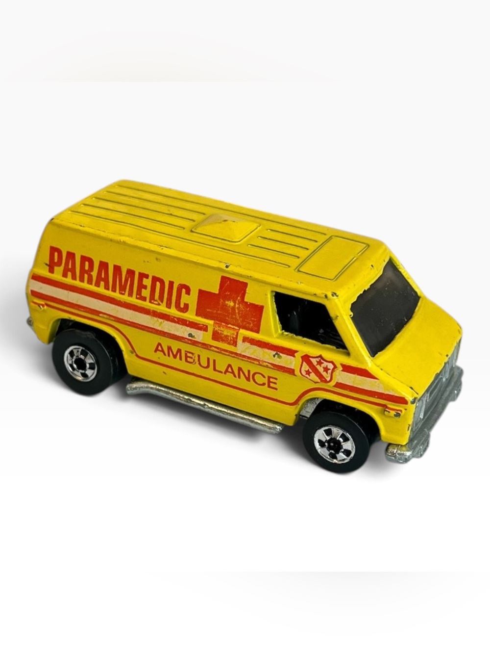 Hot Wheels Supervan Paramedic Ambulance Hong Kong Yellow Loose 1974 Blackwall